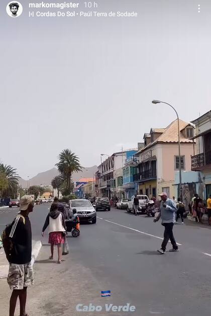 En Cabo Verde, África, los tripulantes de "Lola" bajaron para realizar imágenes y entrevistas