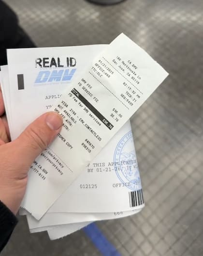 En California el costo para sacar la Real ID es de US$36,76