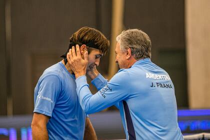 En Cincinnati Etcheverry y Javier Frana volvieron a trabajar juntos, al menos circunstancialmente, tras el viaje del capitán del equipo argentino de la Copa Davis a Estados Unidos.