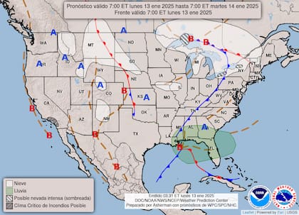 En ciudades de Illinois, como Springfield, se esperan sensaciones térmicas cercanas a los -21 °C