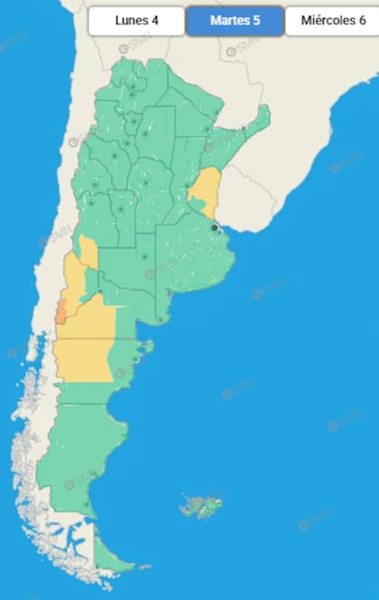 En Cuyo, el epicentro de los alertas