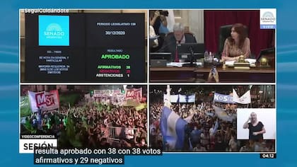 En diciembre de 2020, el Senado sancionó la legalización de la interrupción voluntaria del embarazo
