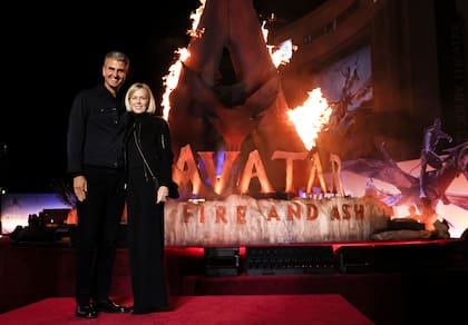 En diciembre pasado D'Amaro y su esposa fueron invitados al estreno mundial de Avatar: fuego y cenizas