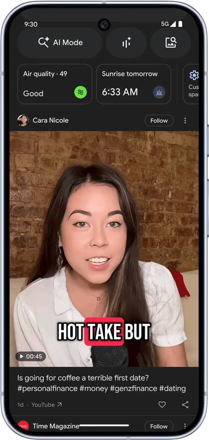 En Discover también se pueden seguir a creadores de contenido, anunció Google