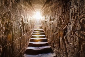En Egipto, imágenes que han quedado grabadas en las paredes que conducen a un templo