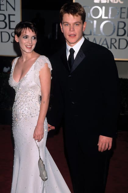 En el año 2000, Winona fue a la ceremonia con Matt Damon, su pareja de entonces.
