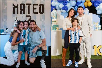 En el año del Mundial, tanto Mateo como Thiago festejaron sus cumpleaños con la temática de la selección argentina (Foto: Instagram @antonelaroccuzzo)