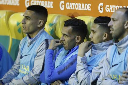 En el banco de suplentes, una postal habitual en esta temporada