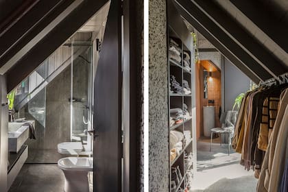 En el baño principal, griferías ‘Epuyén’ (FV) y mesada de mármol de Carrara (Marmolería Bustamante).