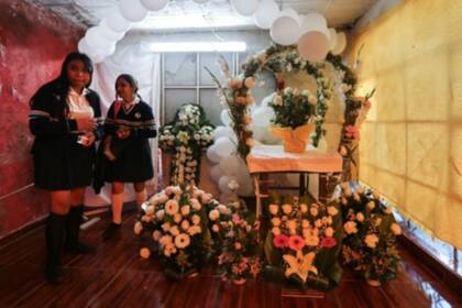 En el barrio donde vivía Fátima sus vecinos prepararon el funeral