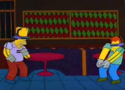 En el capítulo Bart to the Future del año 2000, se ve al niño en un posible futuro, donde juega en el bar de Moe a una consola de realidad virtual antes de que se invente la Wii