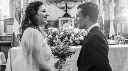 En el casamiento con Pilar, el amor de su vida.