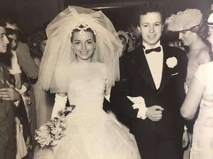 En el casamiento con su mujer y compañera de los últimos 65 años, Mercedes López Paredes