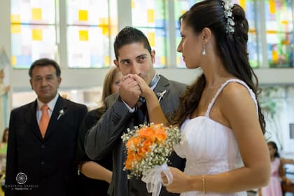 En el casamiento de Yesica y Lucas