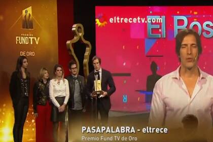 En el cierre de la noche, Pasapalabra se llevó el premio Fund TV de oro