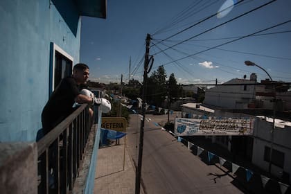 En el club Villa Alida, donde entrena con su papá.