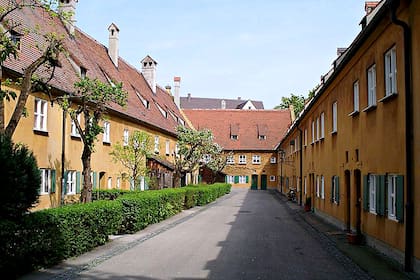 En el complejo de Fuggerei, en Augsburg, donde viven unas 150 personas