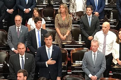 En el Congreso, el himno