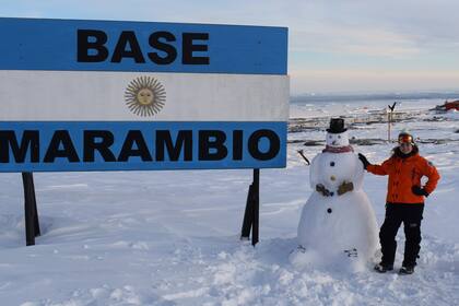En el continente blanco.