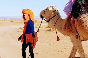 En el desierto de Sahara.