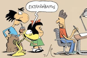 En el Día de la Historieta, un "cuadrito" alegórico de Tute