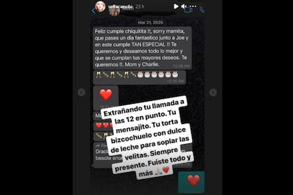 En el día de su cumpleaños, Sofía Zámolo publicó su dolor en las redes sociales por atravesar su primer aniversario sin su mamá