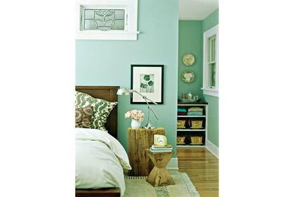 En el dormitorio, combina muy bien con la madera y los tonos pastel