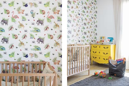 En el dormitorio infantil, cuna ‘Sniglar’ de haya (Ikea).