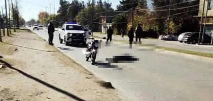 En el enfrentamiento, uno de los  motochorros resultó muerto
