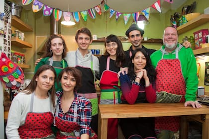 En el estudio de cocina Ensalada verde