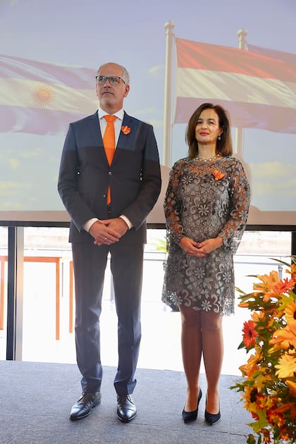 En el festejo se entonaron los tres himnos: el argentino, el neerlandés y el de Unión Europea