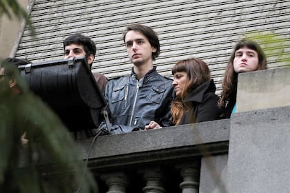 En el funeral de Gustavo Cerati en la Legislatura, septiembre de 2014