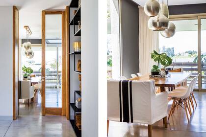 Para colocar las puertas se usaron bisagras invisibles (Häfele). Su mecanismo también permitió fijar las hojas a los marcos con el cielo raso ya instalado.