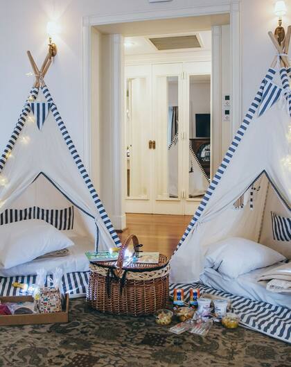 En el Hotel Intercontinental la propuesta infantil puede incluir hasta carpas tipo indio.