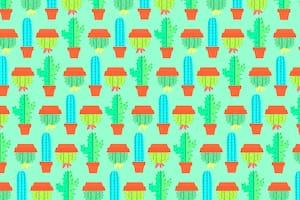 En el interior de esta nota deberás prestar atención solo al contenido de cada maceta y así lograrás evitar que el fondo verde te confunda