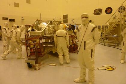 En el Kennedy Space Center, antes de lanzar el Curiosity