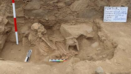 En el lugar encontraron restos humanos pertenecientes a personas de la cultura Wari