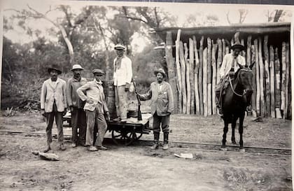 En el medio del obraje se trazaron vías para poder llegar al corazón del monte y salir de allí con su madera.