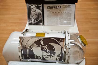 En el museo de Baikonur se encuentra la reproducción de la cápsula en la que Laika viajó al espacio.