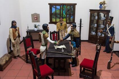 En el Museo de la Gesta Güemesiana hay maquetas confeccionadas por una familia de artesanos.