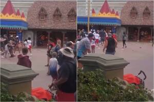 Una batalla campal en Disney Orlando paralizó el parque y se hizo viral