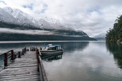 En el Parque Nacional Los Alerces también se pueden hacer trekkings con nieve