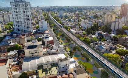 En el proyecto de Macri el tren circularía en altura como ocurre con el Mitre, el San Martín y el Belgrano Sur