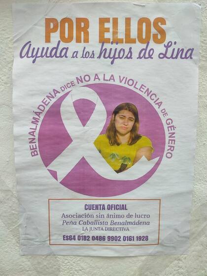 En el pueblo de Lina se hicieron colectas para ayudar a sus hijos tras su asesinato.
