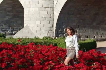 "En el Puente de Toledo, donde conocí a la periodista", dice la artista