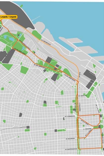 En el recorrido, habrá cortes de tránsito totales, sucesivos y momentáneos, el domingo entre las 7 y las 11.30