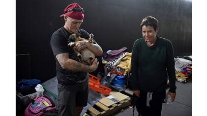 En el refugio en el centro de Sidney