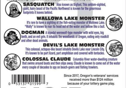 En el reverso de cada boleto se puede encontrar una breve descripción de la tradición local asociada con cada monstruo