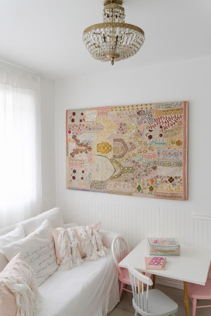 "En el sector de las chicas, sí opté por un poco de color, más que nada rosa"