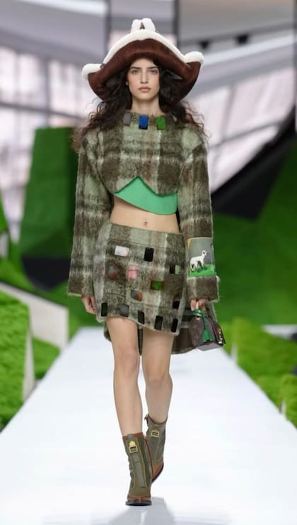 En el show de Louis Vuitton en Paris Fashion Week